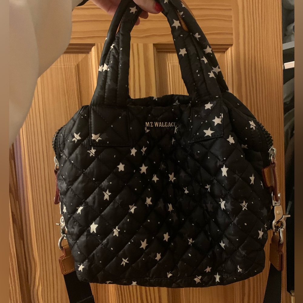 Mz Wallace star bag. Fabulous and functional! Great pockets and light.